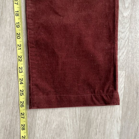 Vince Men’s Corduroy Five Pocket pants Slim Straight Fit Brick Red Size 36 - Picture 11 of 11